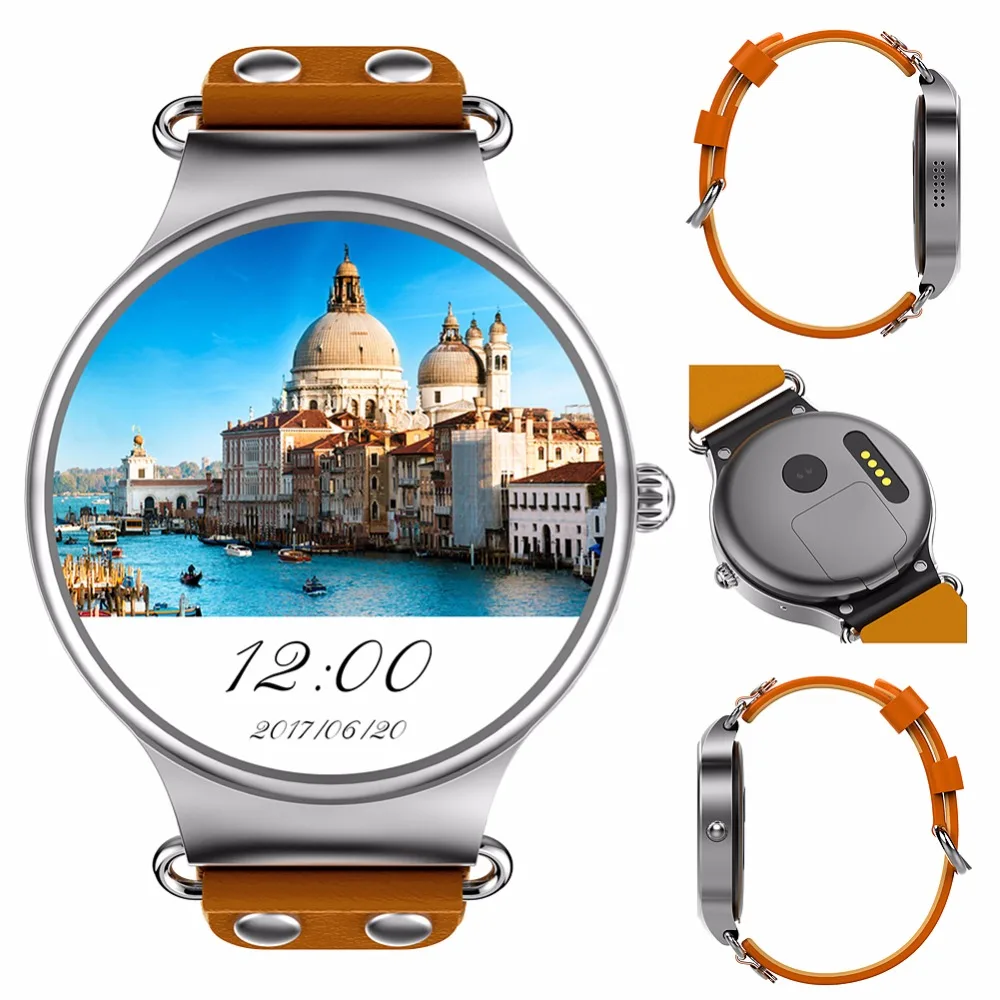 Langtek kw98 Смарт-часы Android 5.1 3G WI-FI GPS часы MTK6580 SmartWatch IOS для Samsung Шестерни S3 Xiaomi pk kw88 |