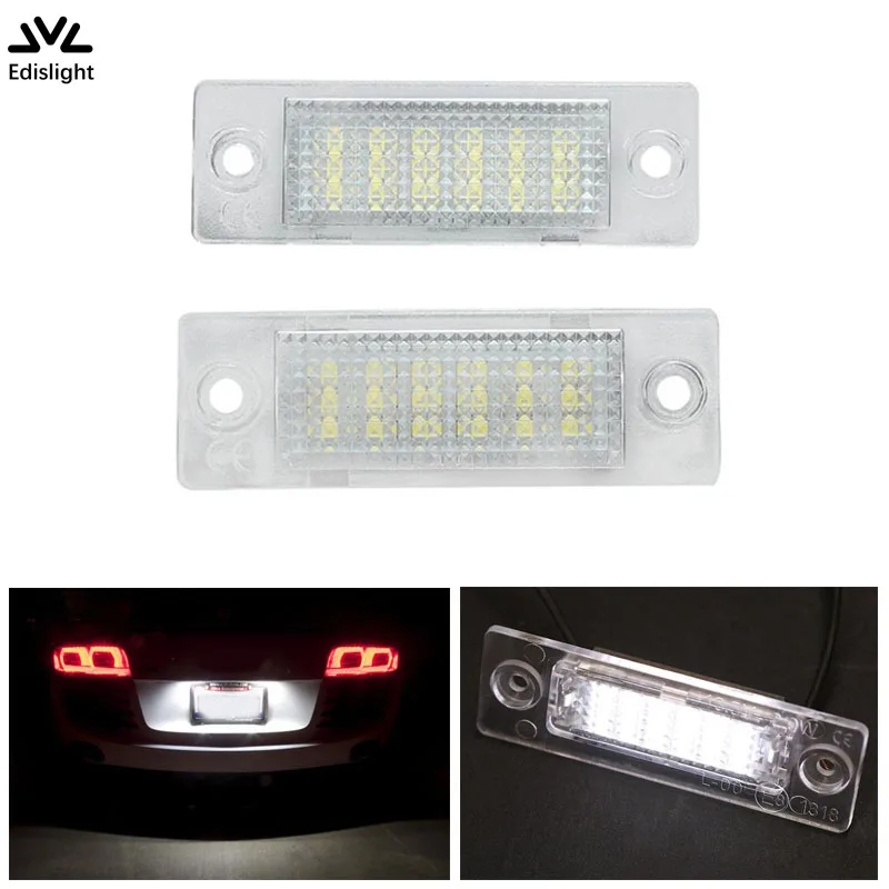 18SMD безошибочный белый Автомобильный светодиодный светильник номерного знака