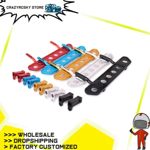 RCAWD 2PCS Alloy Side Step Board Side Pedal For Rc Model Car 1/10 Axial Scx10 Crawler Ax80125 90022 90035 Hopup Parts