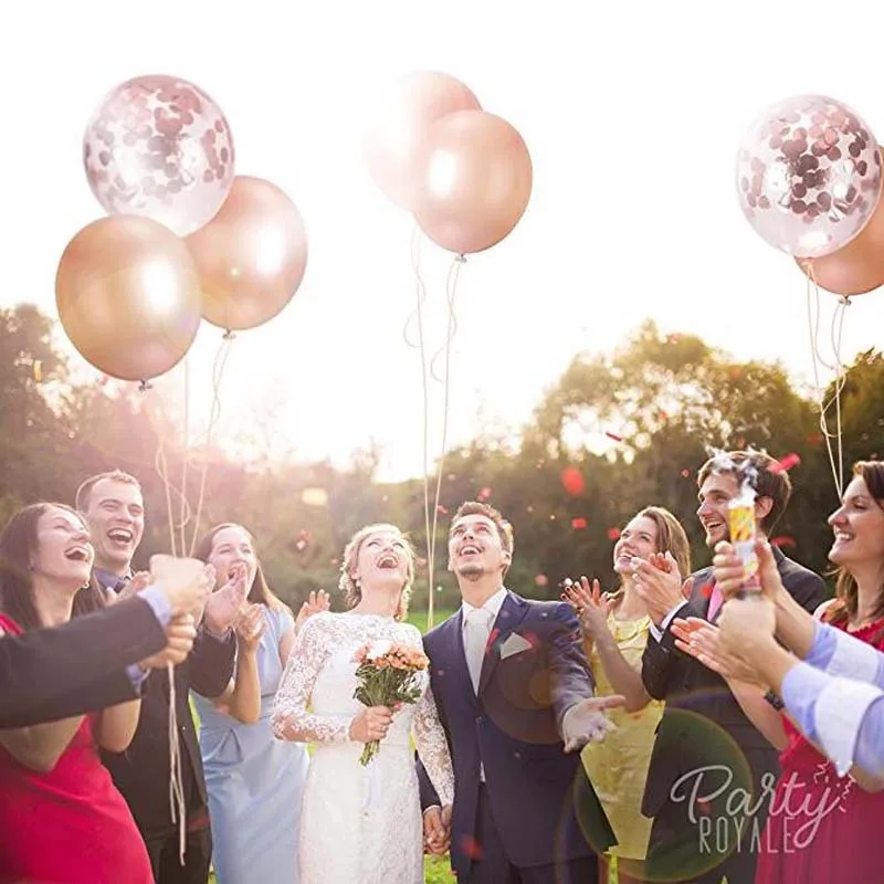 

8SEASON Mixed Pentagram Heart Shaped Latex Balloon Rose Gold Ballon Mariage Supplies Kids Birthday Decoration Anniversaire Adult