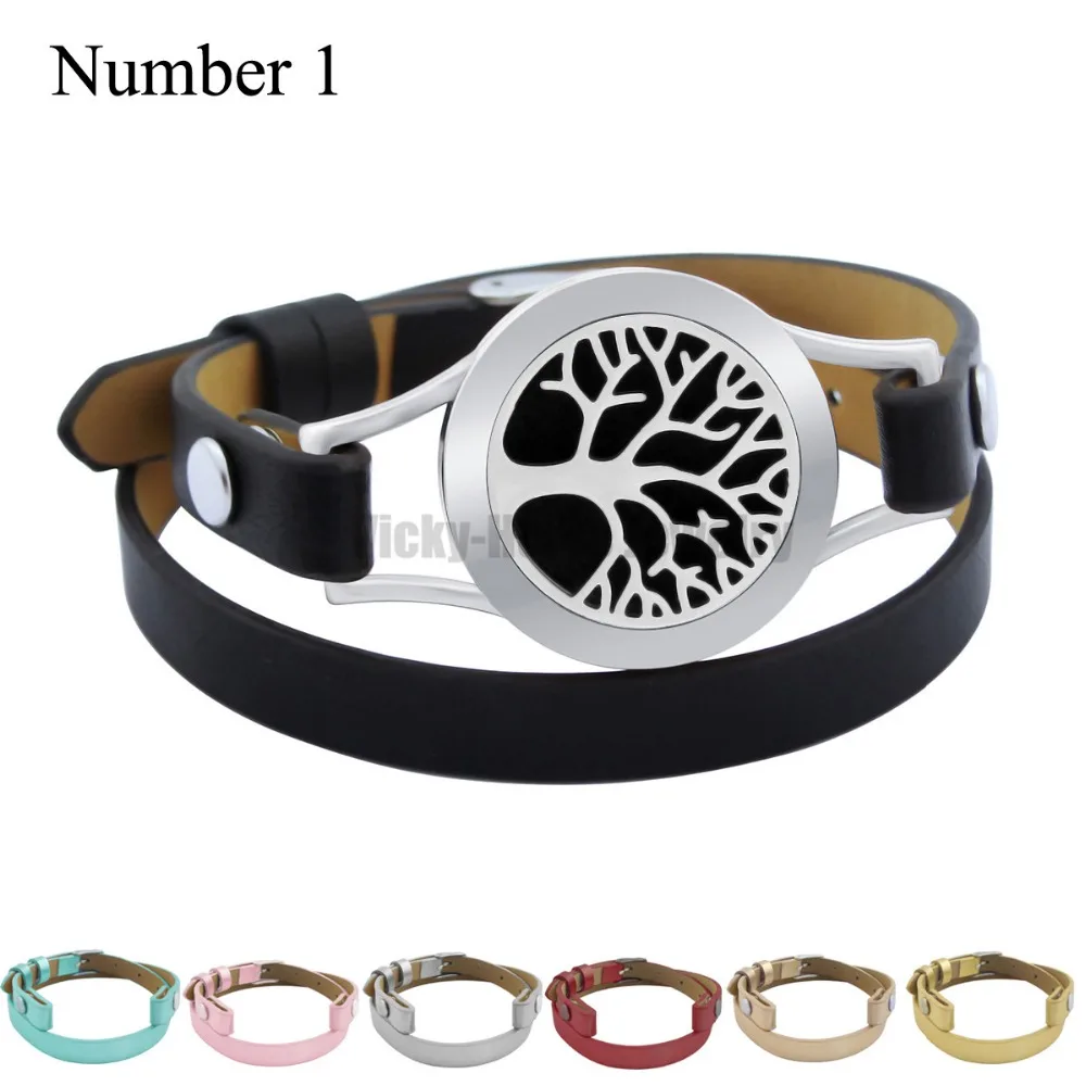 Дерево 25 мм диффузор магнит черный натуральная кожа ароматерапия медальон из