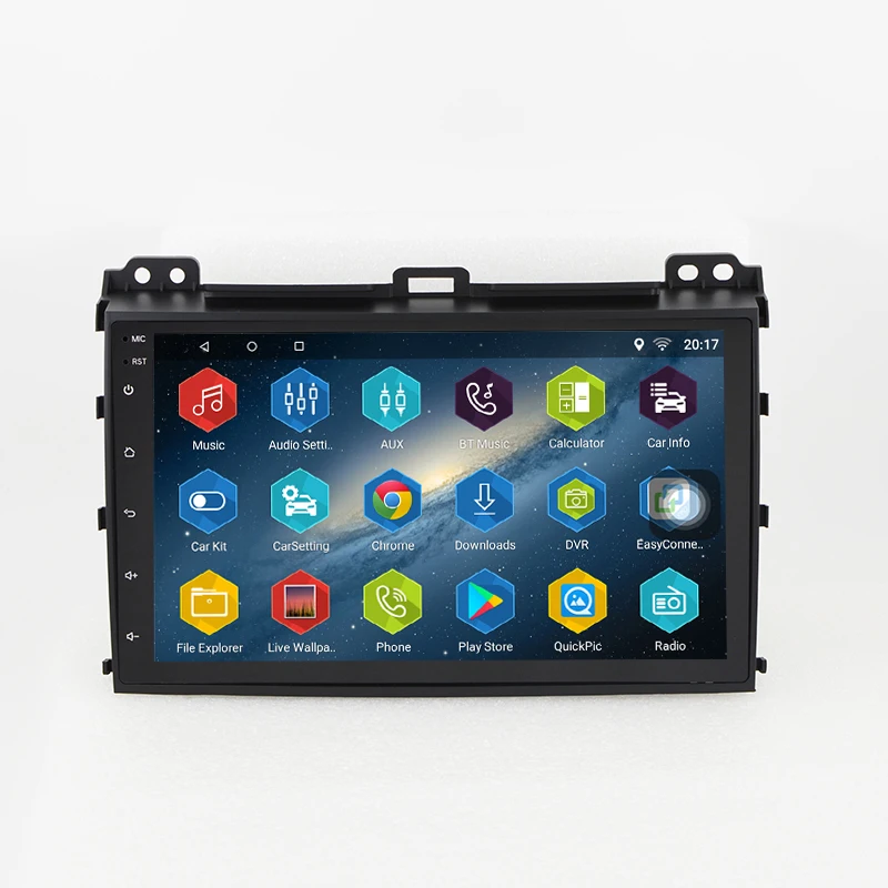 9 inch Android 7.0.0 Quad Core Car Radio GPS Navigation Player For Toyota Land Cruiser Prado 120 Head Unit Multimedia NAVI | Автомобили и