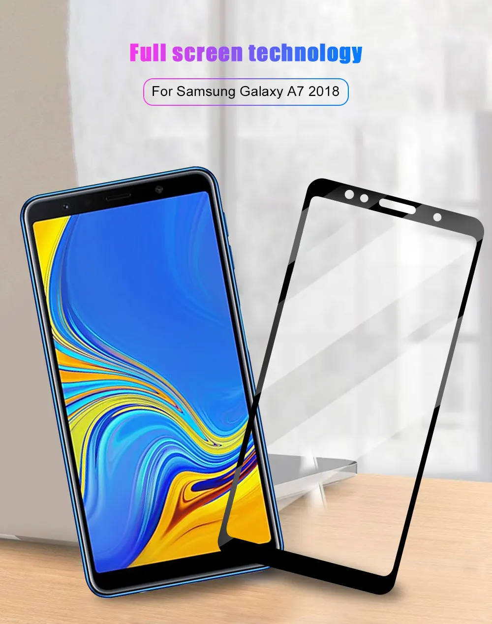 Для samsung Galaxy A7 A750 закаленное стекло полное покрытие экрана для samsung Galaxy A7 A750 стекло передняя защита