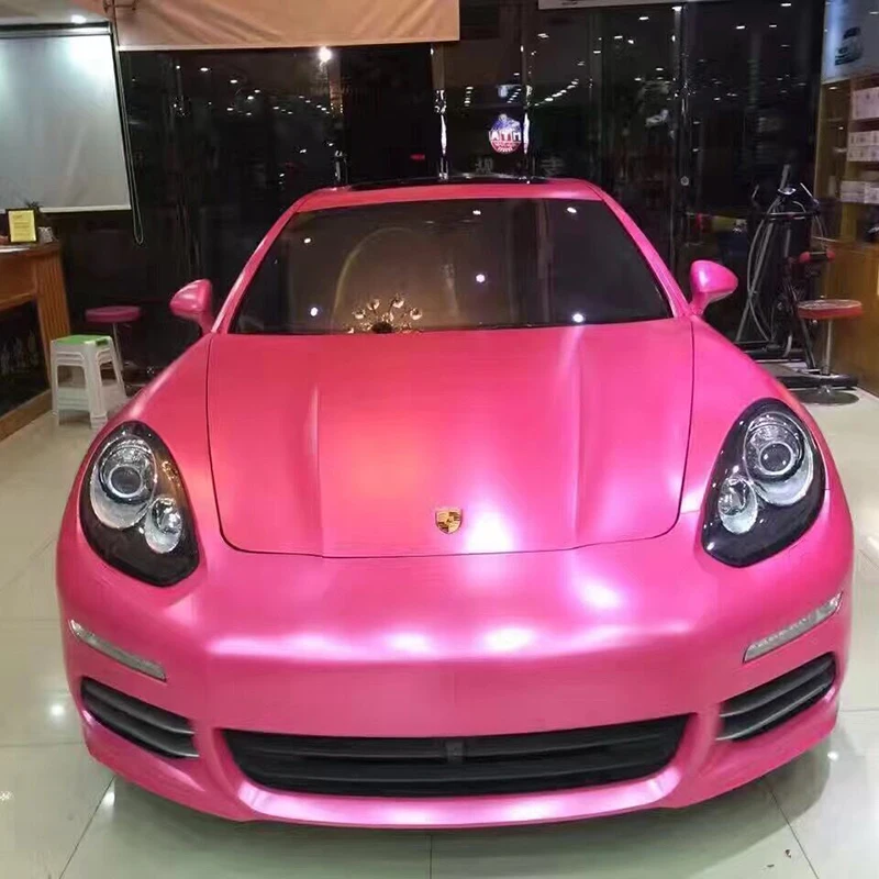 

TSAUTOP hot sale 2016 new type car styling air free bubbles 1.52x20m pink lightning metallic film