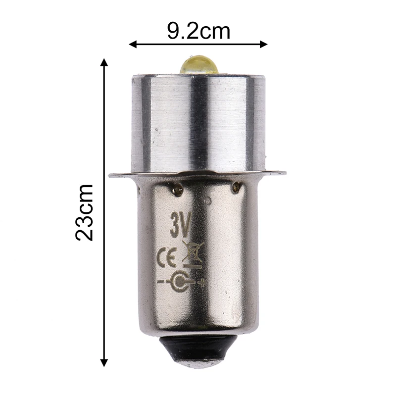 

High Bright LED Flashlight Bulb Energy-Saving 3W 3V 4-12V P13.5S White Light Bulbs For Tourch Flashlight Camping Light