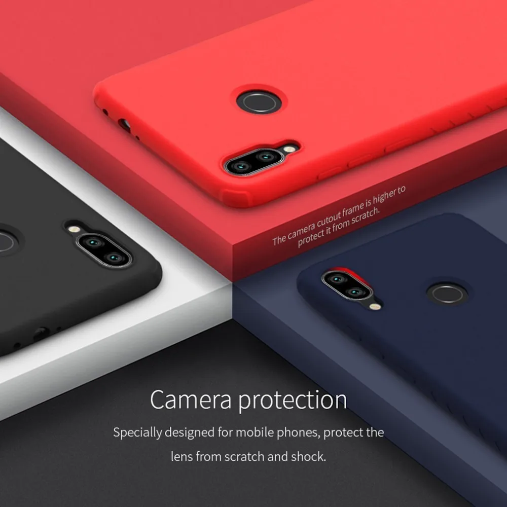 Для Xiaomi Redmi Note 7 Note 7S чехол задняя крышка NILLKIN резиновый обернутый противоударный ТПУ защитный чехол для Redmi Note 7 Pro
