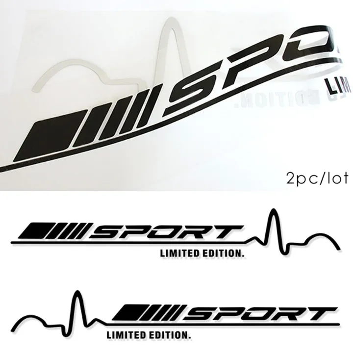 2 шт. для Mercedes Benz AMG Sport Ограниченная серия гоночных виниловых наклеек W204 W205 C63 C117 W176 A45 CLA45 наклейки на двери