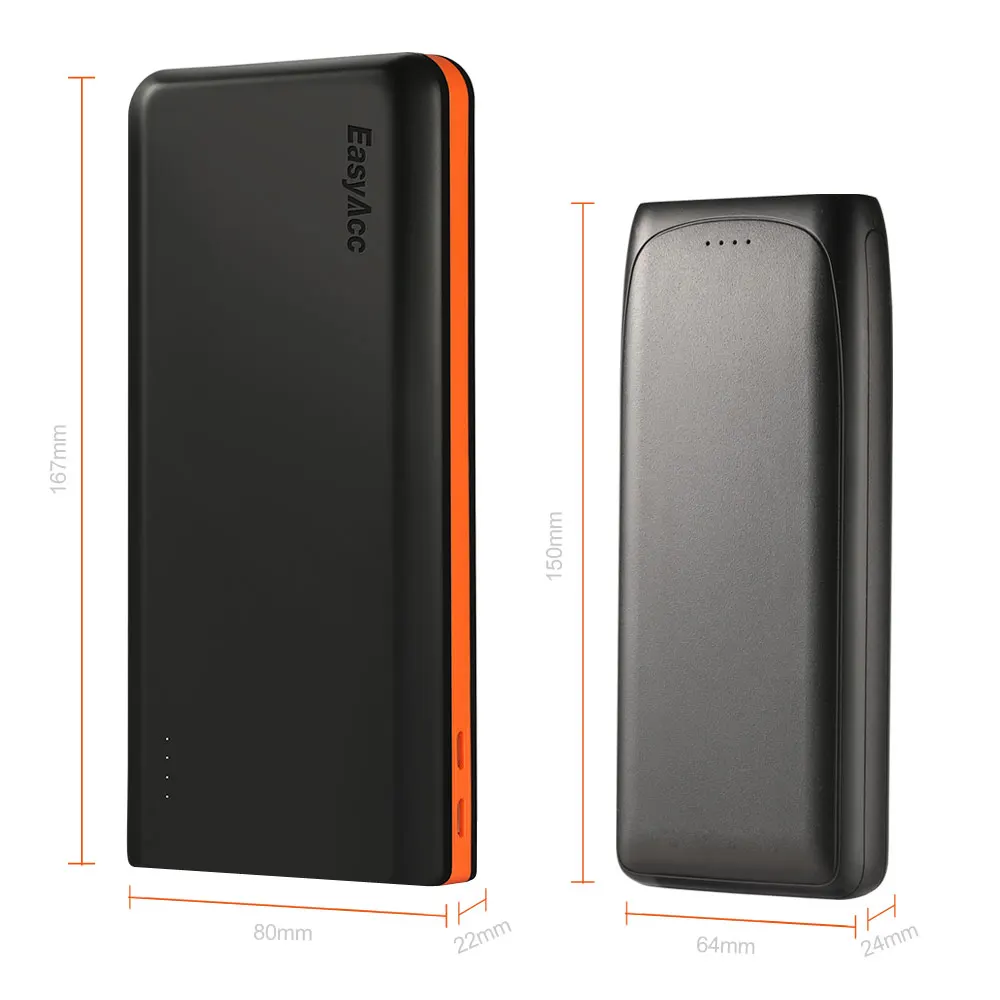 Мини 20000 мАч Power Bank Type C PD порты Быстрая зарядка внешний аккумулятор портативный