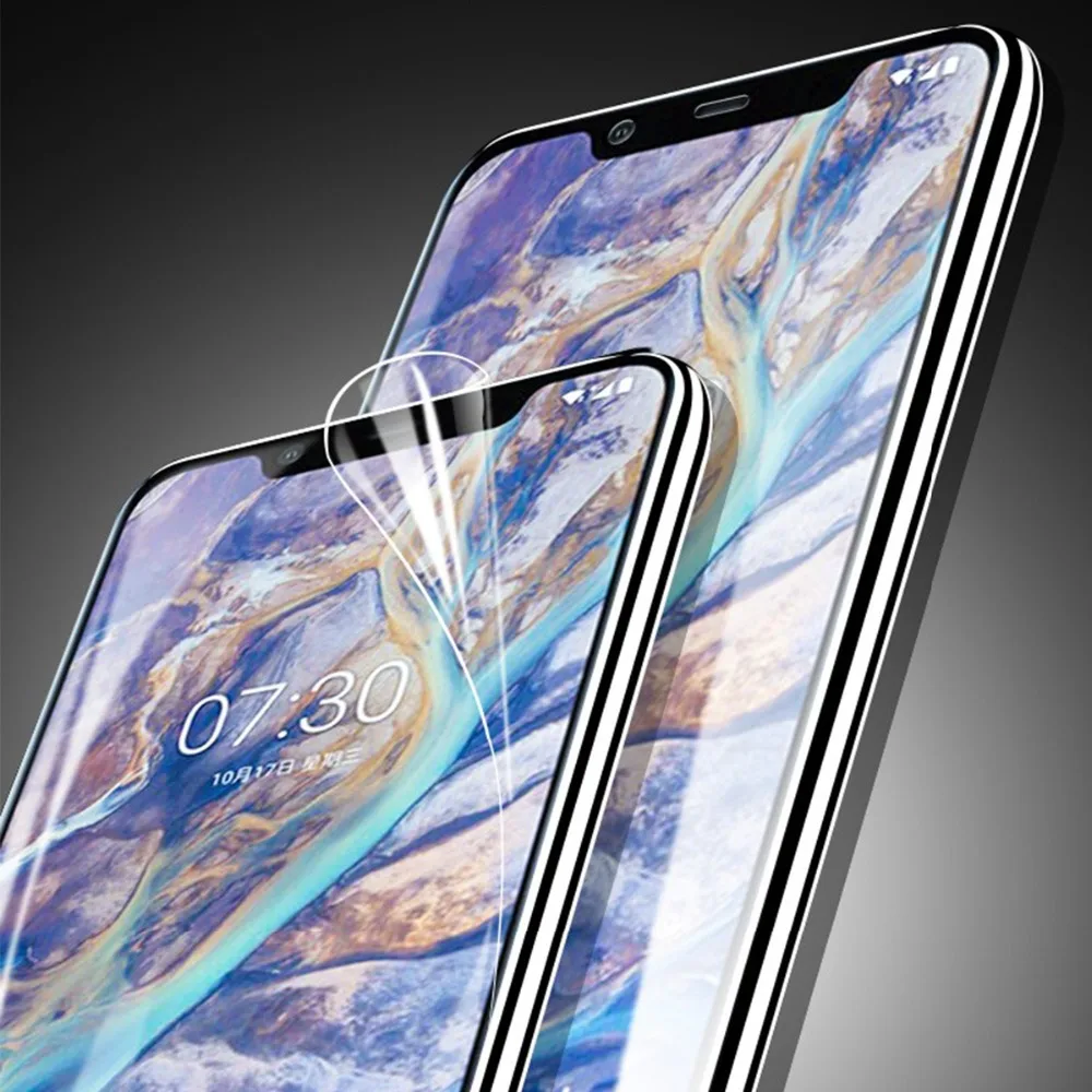 3D Защита экрана для Nokia 5 3 4 2 7 X71 1 6 plus 8 Sirocco 9 мягкая Гидрогелевая Защитная