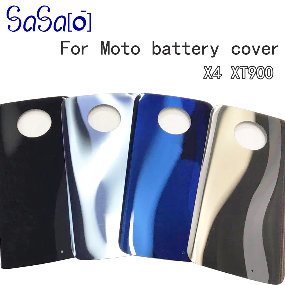 5 шт./лот задняя крышка корпуса Батарейная дверь панель для MOTO X4 XT900 батарея стекло