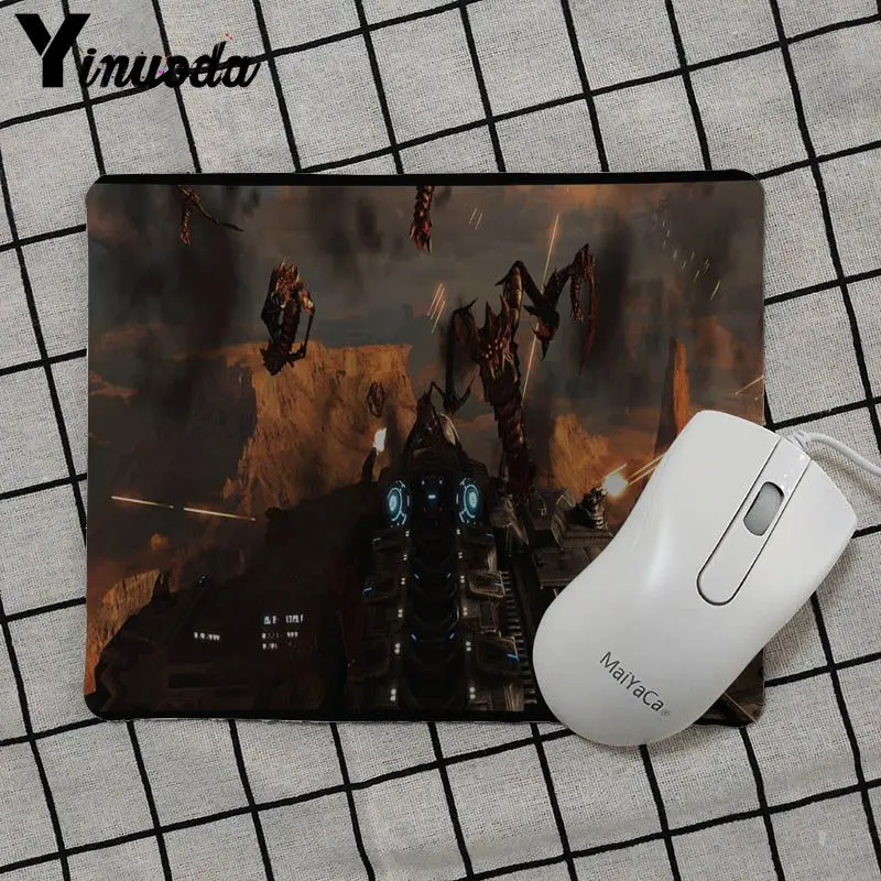 Yinuoda, персональный, крутой, модный, starcraft 2, игра, уникальный настольный коврик, игровой, геймер, коврик для мыши, резиновый, ПК, компьютер, игровой коврик для мыши - Цвет: No Lock Edge18x22cm