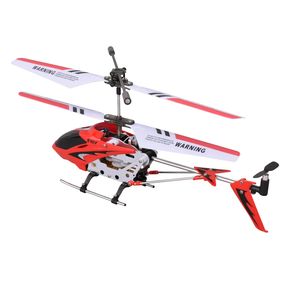 Syma S107G 3CH RC вертолет сплав Fuselage Дрон с гироскопом огни красная версия