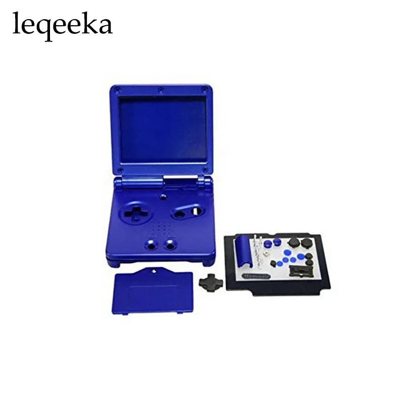 Полностью закрывающий корпус сменный чехол для Nintendo GBA SP Gameboy Advance синий|housing shell|gba