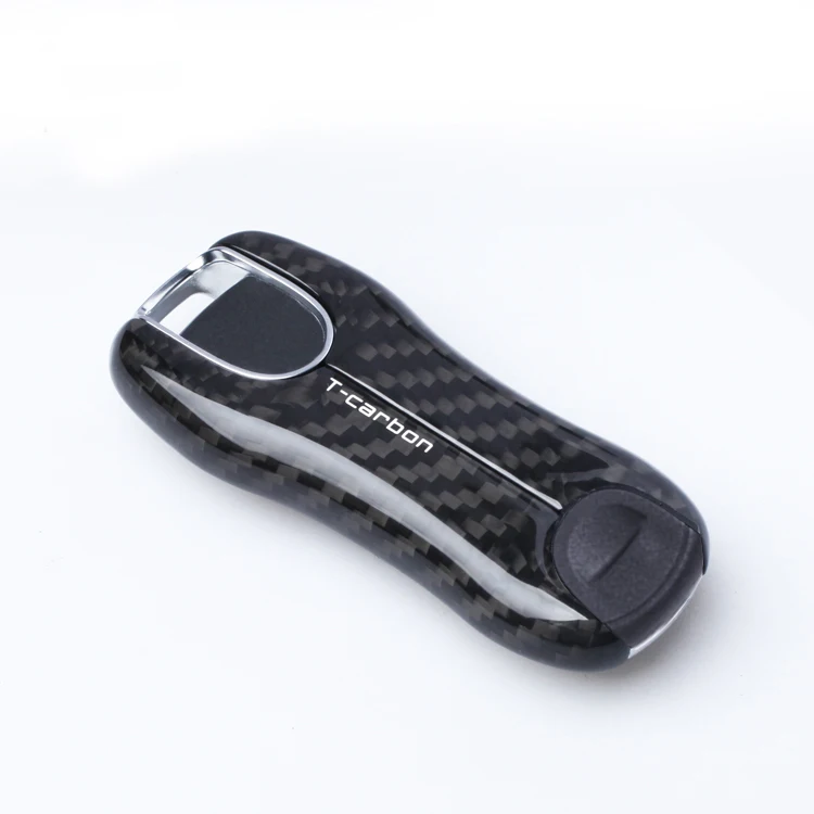 Чехол для ключей из углеродного волокна для Porsche Panamera 970 971 Cayenne Macan Boxster Cayman 981 982 718 991 911 918