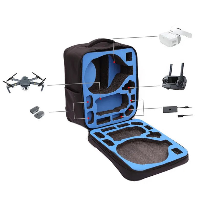 Уличный Водонепроницаемый Чехол сумка на плечо для DJI Mavic Pro RC Drone + VR Goggles Прямая
