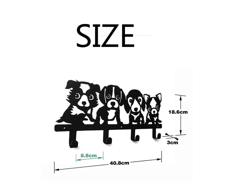 Декоративный металлический крючок для пальто 40 см | Дом и сад