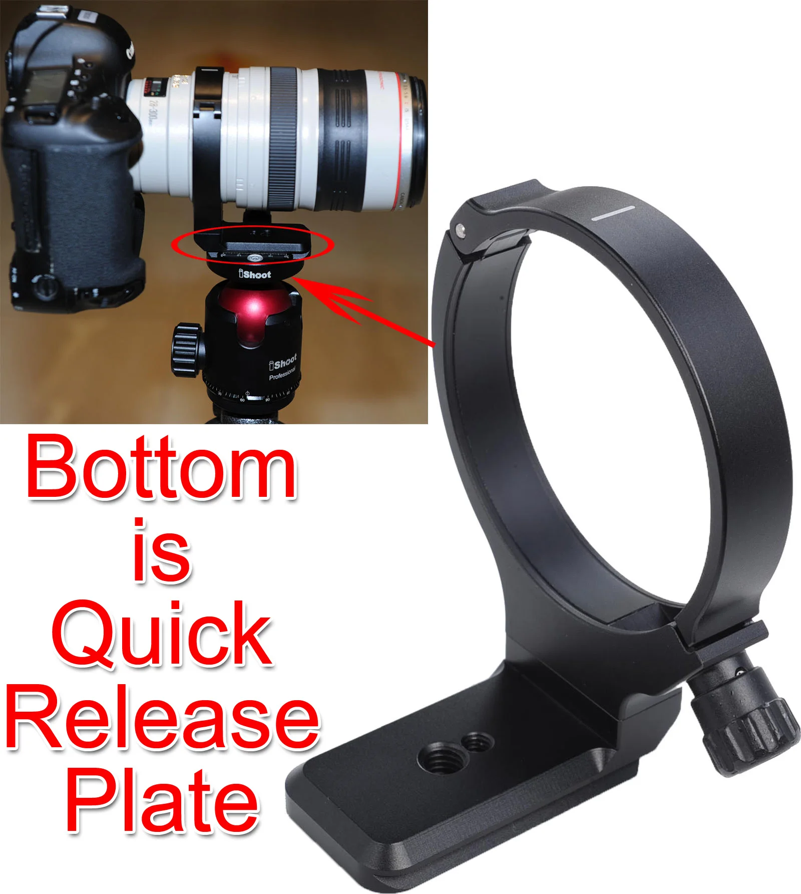 Новейшее металлическое опорное кольцо для объектива штатива Canon EF 28 300 мм f/3.5 5.6l IS