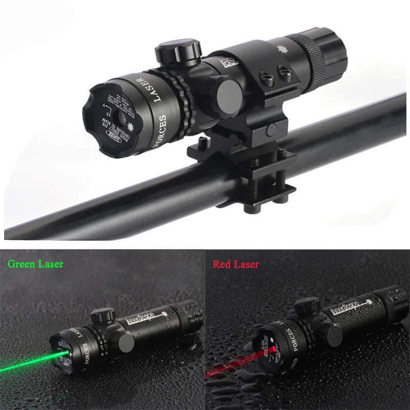 Тактический прицел с зеленым и красным лазером для охотничьей винтовки стрельбы
