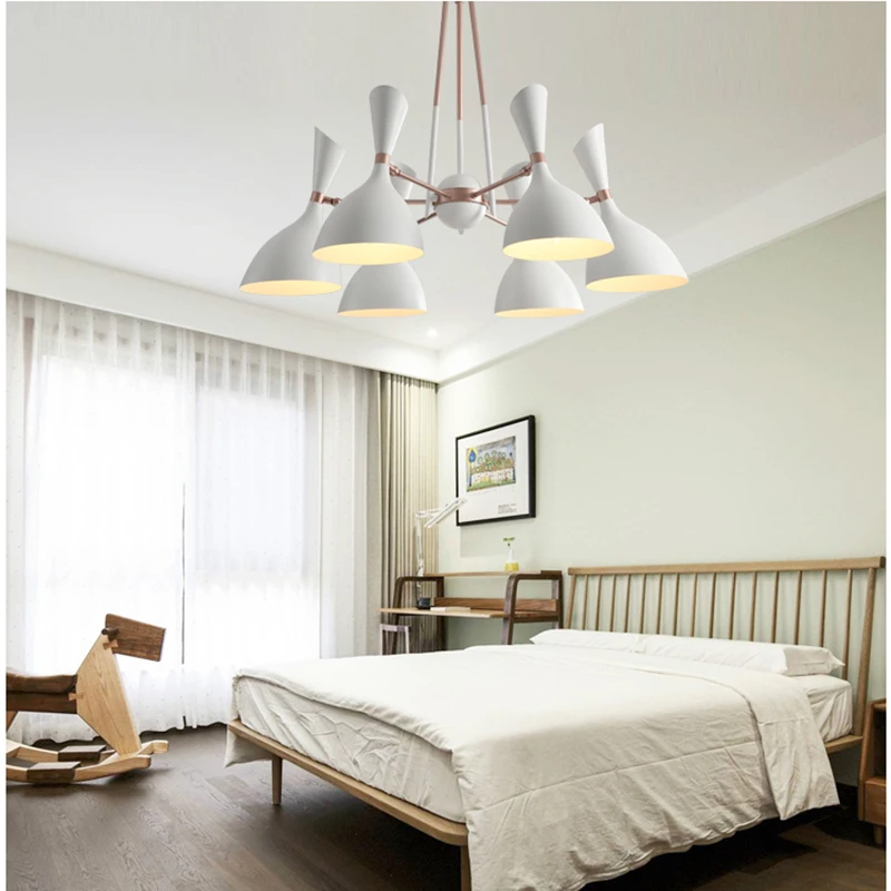 Современные Блестящие светодиодные люстры черные металлические потолочные