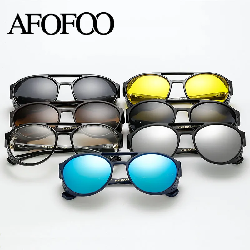 Солнцезащитные очки AFOFOO зеркальные для мужчин и женщин Модные Винтажные