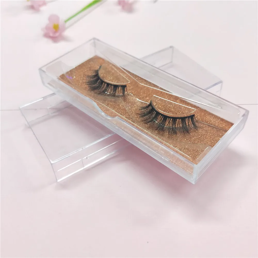 10 пар ручной работы реального норки ресницы 3D полосы толстый Поддельные