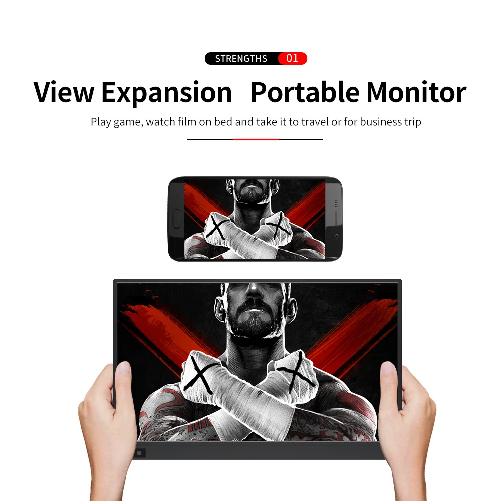 Портативный монитор 15,6 дюймовый дисплей компьютера ПК HDMI 1080 P тип-c W-LED монитор дисплея для PS4/для xbox/переключатель/ПК/Android