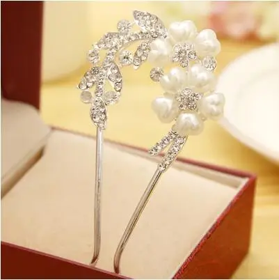 Модный жемчужный цветок волосы расчесывают шпилькой Kanzashi аксессуары для женщин девочек булочки заколки шпильки Инструменты для укладки головные уборы украшения - Цвет: 6