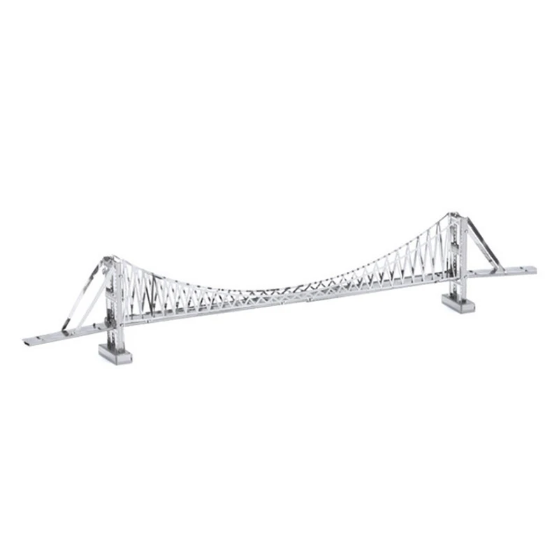 Всемирно известный Строительство 3D DIY металл серебро Турции второй Босфор мост