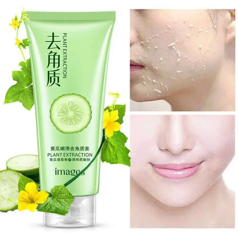 cucumber Peeling Cream Scrub Gel Natural Exfoliating Facial Whitening Brightening Face Exfoliator Peeling Facial Cleanser facial exfoliator gel lotion exfoliatingscrub feet hands body exfoliant face scrub cream tightening beauty salon dead skin 1000g