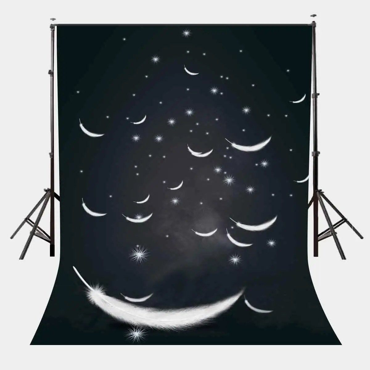5x7ft Одуванчик цветы фон летающие перья в темноте фотография | Электроника