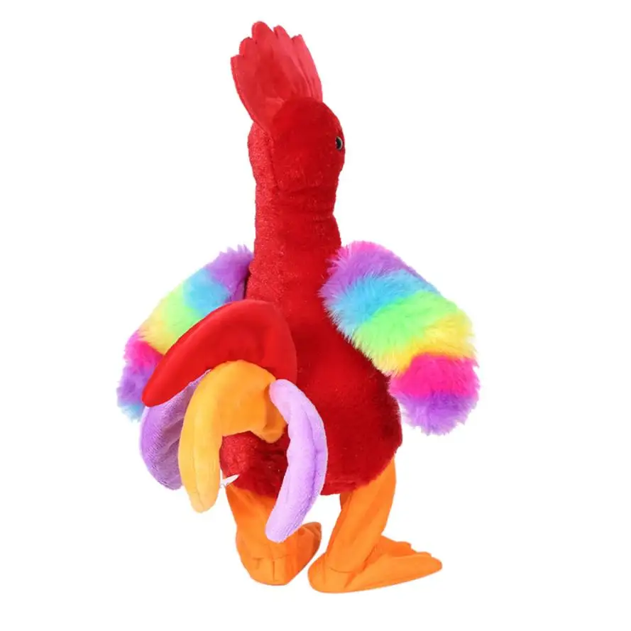100% новая забавная цветная плюшевая игрушка крик курица песня Walk Shake Head Toy