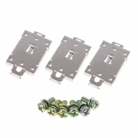 3 pcs single phase ssr 35mm din rail fixed solid state relay clip clamp with 6 mounting screws relays