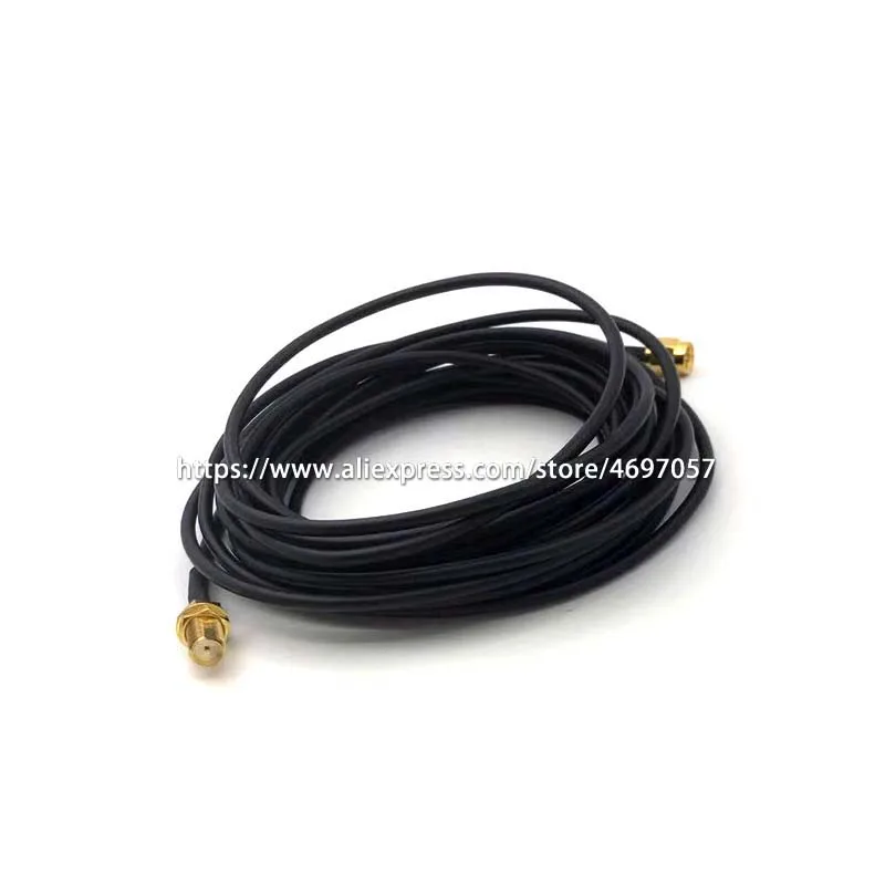 SMA штыревой к SMA Гнездовой кабель RG174 РЧ коннектор адаптер wifi антенна удлинитель 1 м 2 м 3 м 5 м