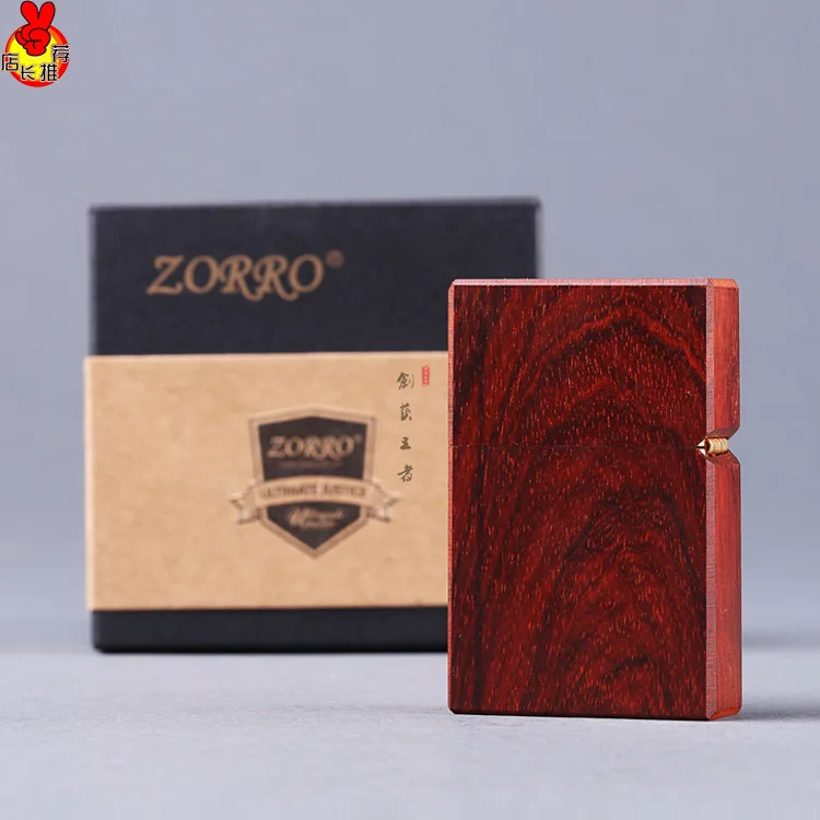 Индийское лобовое Красное сандаловое дерево Зажигалка старое красное