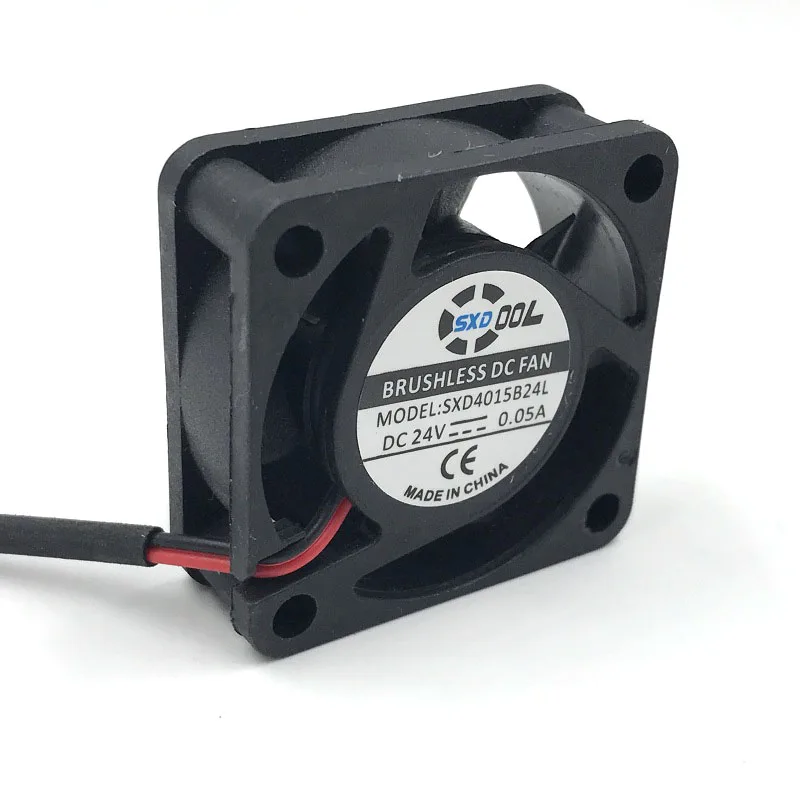 SXDOOL SXD4015B24L 40*40*15 мм двойной шарикоподшипник DC 24 В 0.05A 2P 4000 об/мин 5.8CFM осевой вентилятор охлаждения