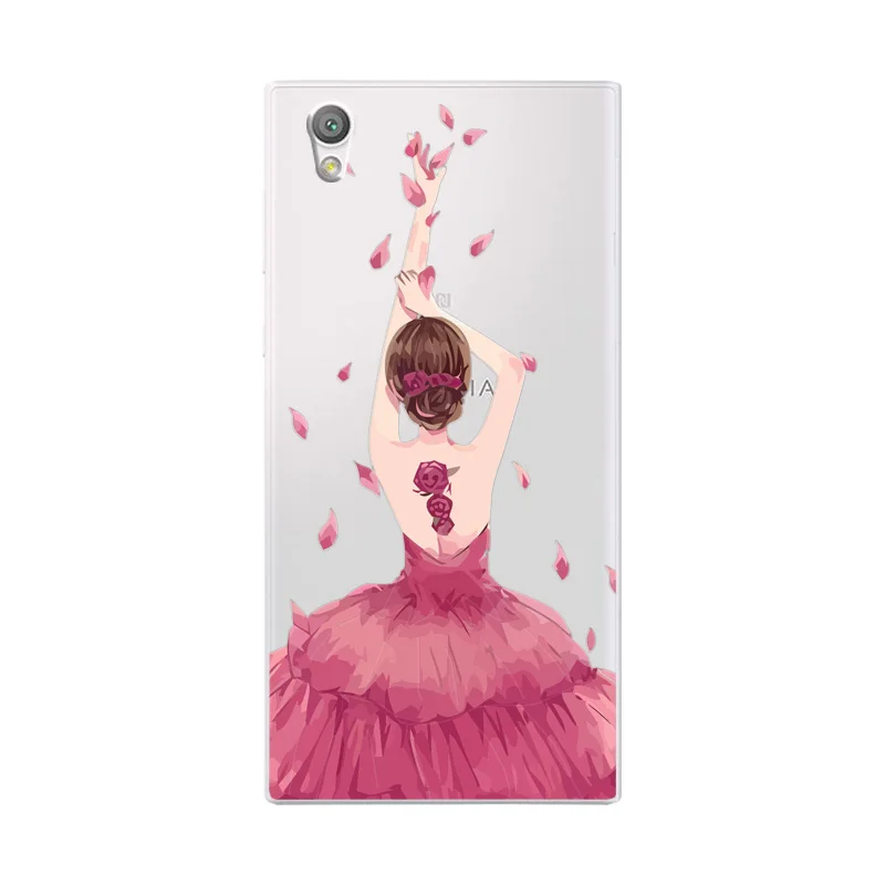 B08 Чехол с объемными рельефными кружевными цветами для sony Xperia L1 XZ1, компактный чехол с милым котом для телефона sony XA1 Ultra XA2 Ultra Coque - Цвет: B08