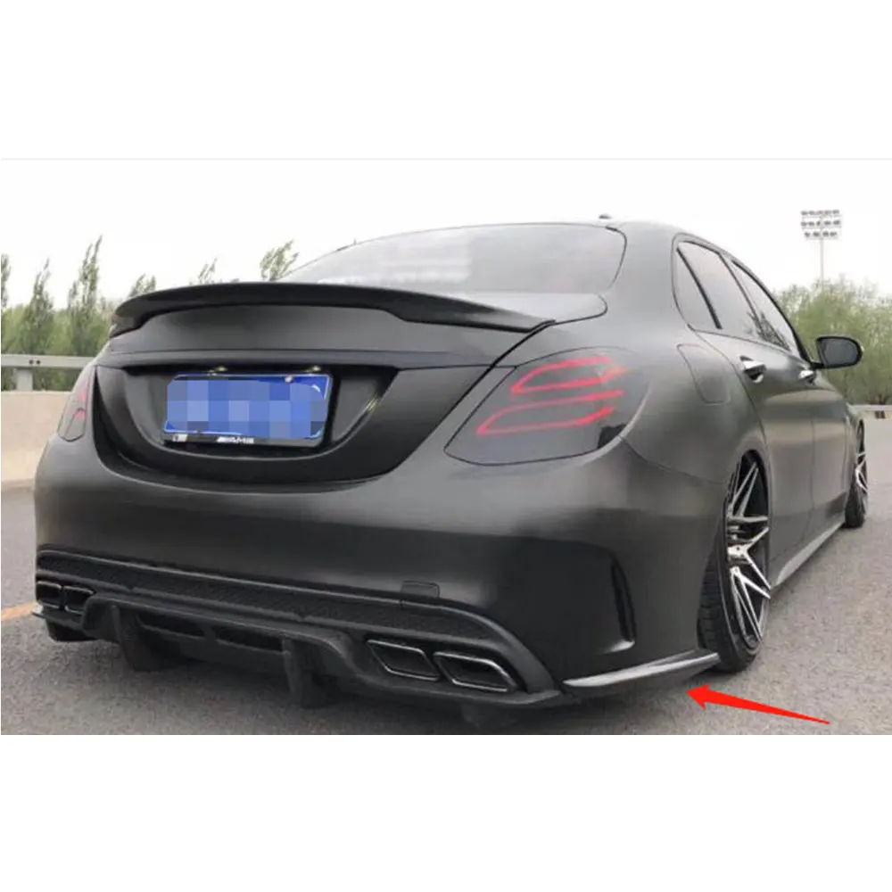 Разветвители для заднего бампера из углеродного волокна спойлер Mercedes Benz C Class W205