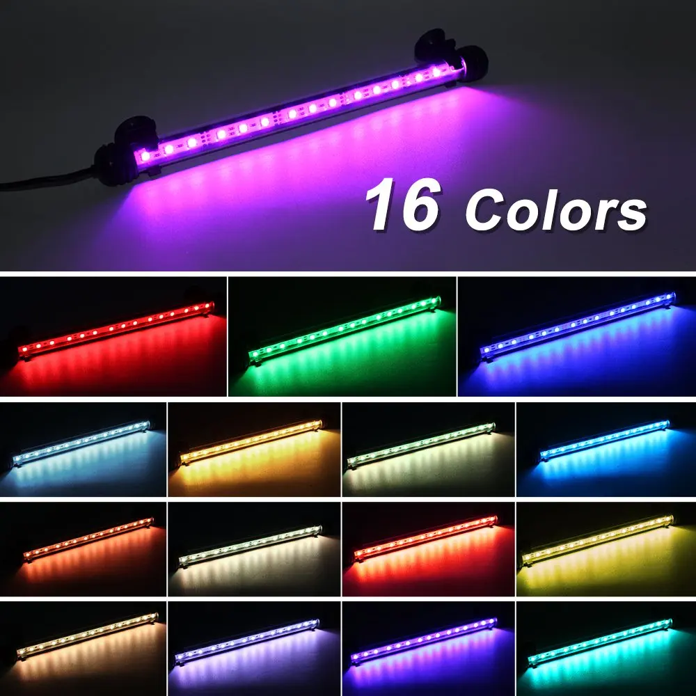 Светодиодный светильник для аквариума подводный погружной RGB с изменением цвета