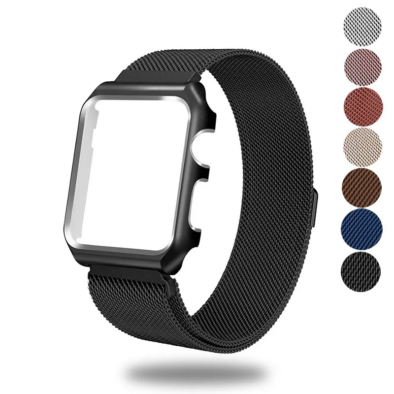 Essidi 38 мм 42 магнит из нержавеющей стали Смарт часы ремешок для Apple Watch