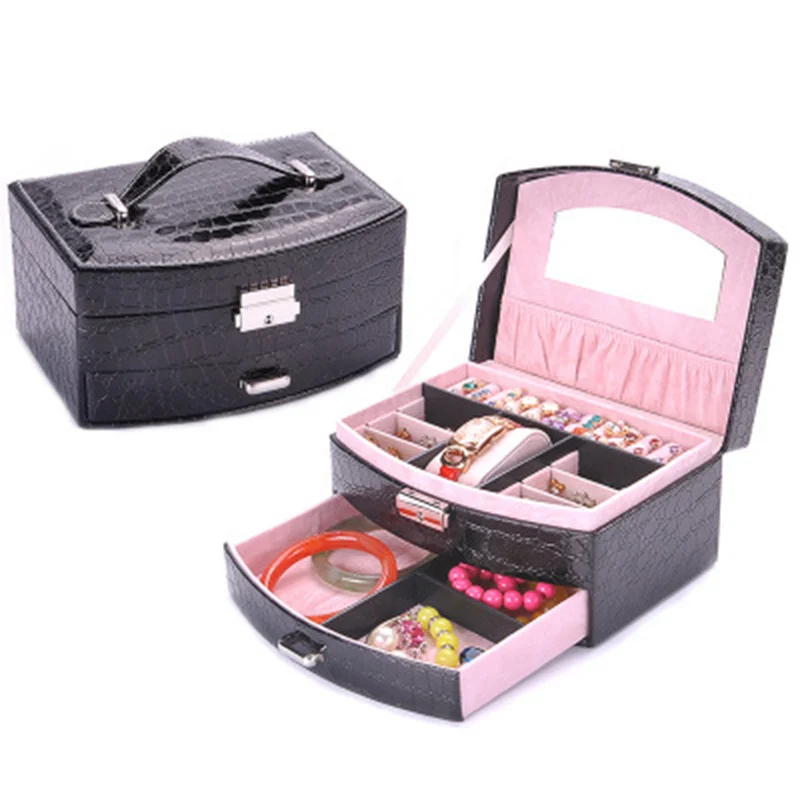 Multilaye дизайнерская шкатулка для украшений зеркальный магазин больше ювелирных