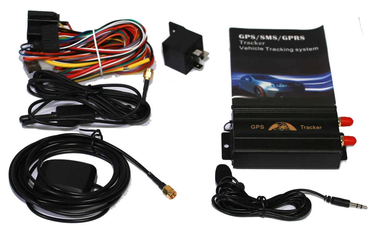 Кобан GPS трекер TK103A + quad band dual sim карты Автомобильные навигаторы SMS GSM GPRS Устройства
