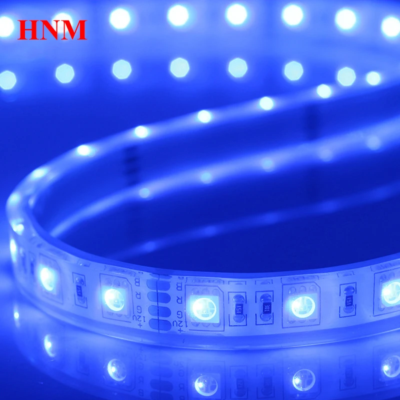 Синяя светодиодная лента 5050 SMD 60 светодиодов/м 5 м/рулон 12 В постоянного тока