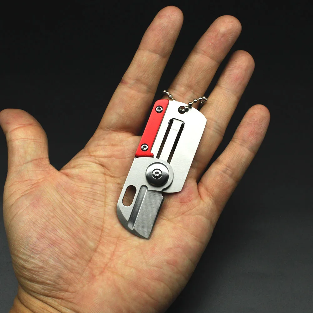 Мини Портативный Dog Tag ножи для кемпинга выживания спасения раза охотничий нож
