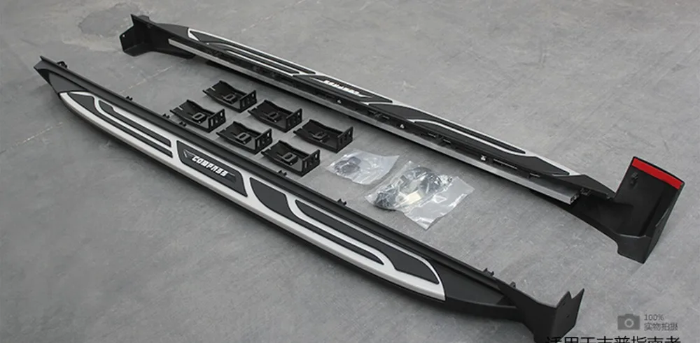 Алюминиевая Подножка для JEEP Compass MK 2011 2012 2013 2014 2015 боковая подножка nerf хорошее