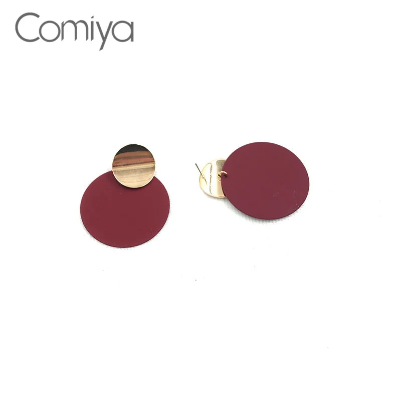 Женские Висячие сережки Comiya круглые из цинкового сплава большие orecchini Donna 2018 |
