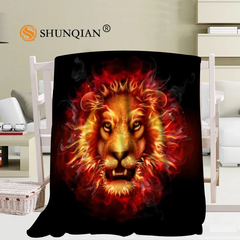 melhor Cobertor De Leão Personalizado Sofá Do Escritório Cobertor Cobertor Macio Portátil Cama Avião Viagem Adulto Casa Cobertor