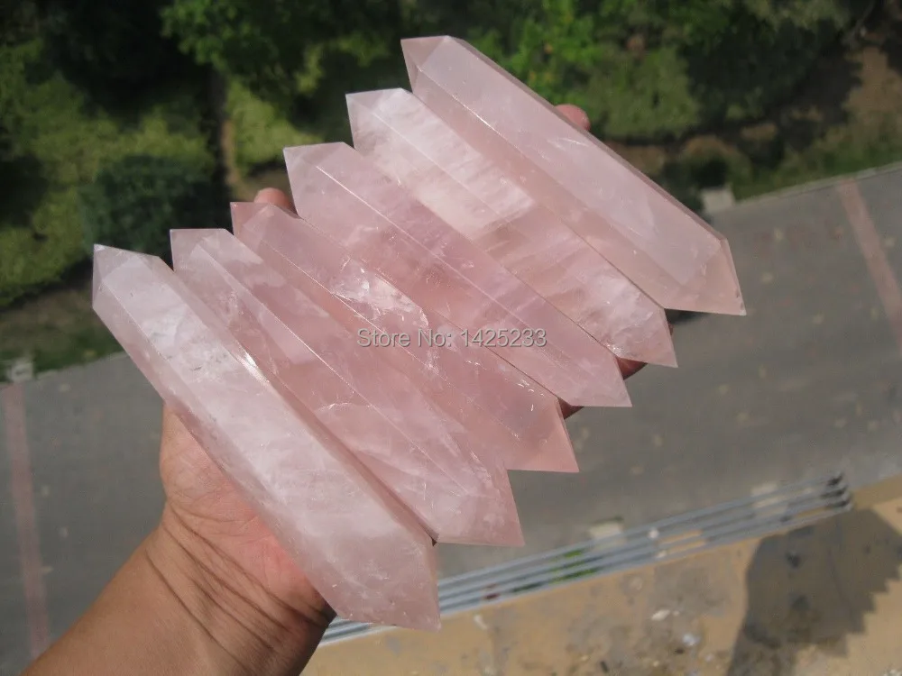 

1kg (6pcs) natural Aventurine quartz crystal point wand