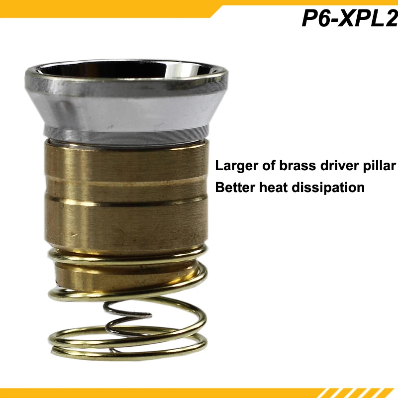 KDLITKER P6-XPL2HD Cree XP-L2 белый 6500 K/нейтральный белый 5000 K/теплый белый 3000K 1000 люмен 3 V-9 V светодиодный P60(диаметр 26,5 мм