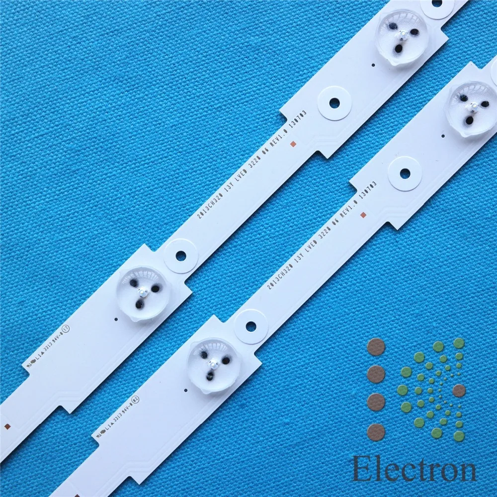 Светодиодные ленты для подсветки телевизора 2 шт. 32 дюйма 562 мм * 20 6 светодиодов 3228