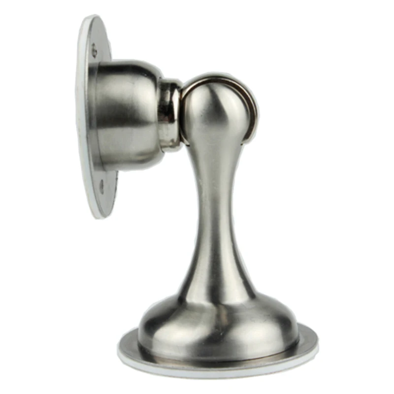 Магнитная дверная пробка из нержавеющей стали серебристого цвета для ванной